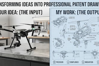 create professional patent drawings for utility patent applications