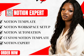 notion expert,  custom notion template notion dashboard in 24 hrs