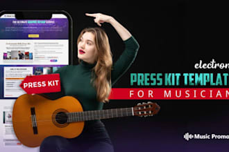 do epk, press kit, flyer, speaker, flyer design, one sheet, artist, music, epk