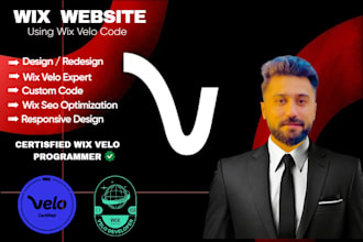 design and develop full wix website using wix velo code by expert wix developer