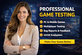 do game testing play test and review game app testing test multiplayer pc game