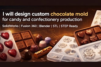 design custom chocolate mold for candy and confectionery production