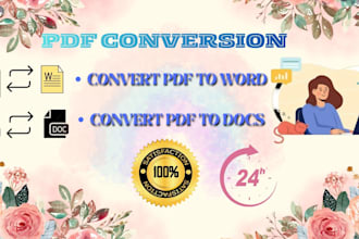 convert pdf to ms word and pdf to docx