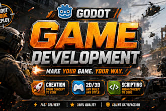 develop a professional shooter game in godot