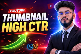 design eye catching youtube thumbnail