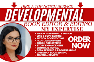 be developmental editor for christian book, bible study, bible series,faith book