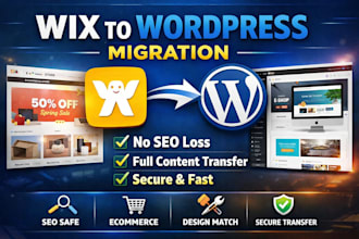 migrate wix to wordpress or clone website without losing seo