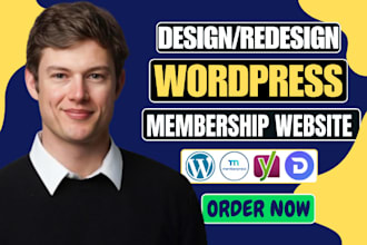 build wordpress membership website with custom roles, access levels and content