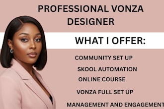 manage online skool community, VA, vonza, better mode circle seo skool podia
