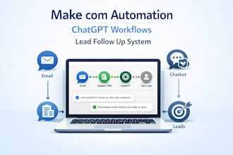 build make com chatgpt workflow for lead followup and client response automation