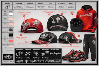 do high end tech pack design for bags, shoes and headwear collections and brands