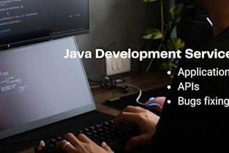 develop java applications, fix bugs, and build backend