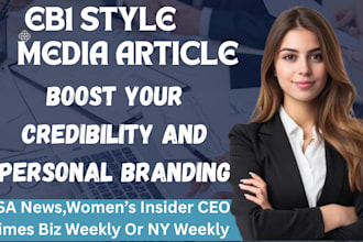 write an eb1 media article and personal branding feature