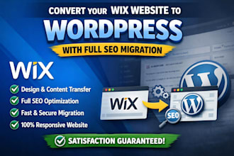 convert a wix website to wordpress with full seo migration