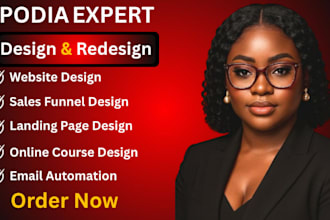 design and set up your podia, teachable, online course platform