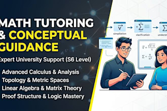 provide expert tutoring and conceptual guidance in advanced mathematics