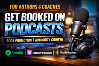 get authors and coaches booked on podcasts for book promotion and authority