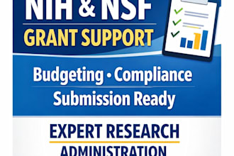provide professional research administration support