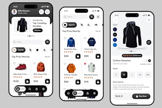 develop muiltivendor app and website, marketplace app, ecomerce app