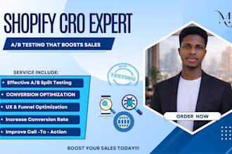 do shopify cro and ab testing to improve conversion rate and increase fast sales