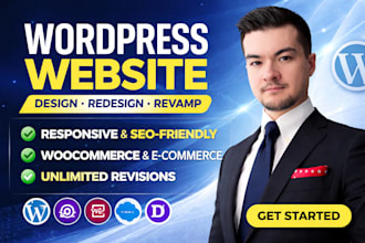 revamp wordpress website , redesign wordpress or design wordpress website