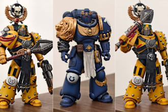 3d print and paint miniature tabletop painting anime figure model resin printing