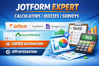 jotform calculator jotform quiz jotform survey jotform zapier api automation