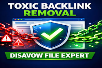 remove toxic backlinks and create disavow files for seo cleanup