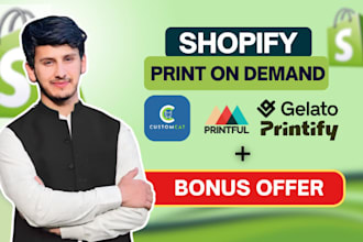 setup print on demand shopify store, shopify print on demand