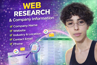 accurate web research and company data