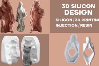 create custom 3d silicone plastic molds for 3d printing, baking, and prototyping