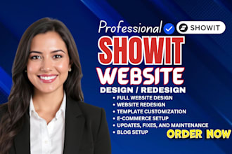 update showit, redesign showit website customize showit template and development