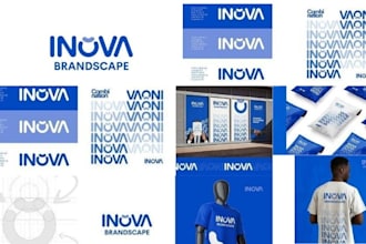 design modern logo, corporate brand identity and full canva branding kit