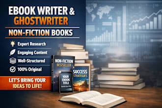 be a non fiction ebook writer ghost book writer ghostwriter suspense book editor