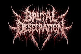 make sludge doom metal logo for your band