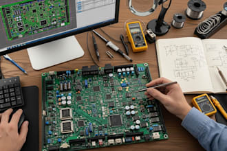 design custom pcb schematics and layouts for your electronics project