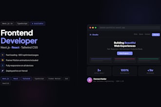 build a next js website with react and tailwind CSS