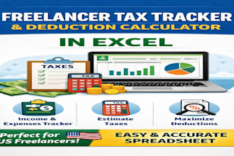 create an excel income tracker and tax calculator for freelancers