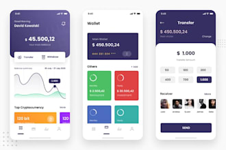 develop money transfer app and website
