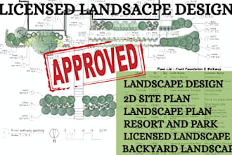 design 2d site plan 3d landscape rendering farm backyard resort and parking area