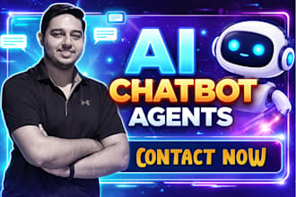 create smart ai chatbot agent for website and business support
