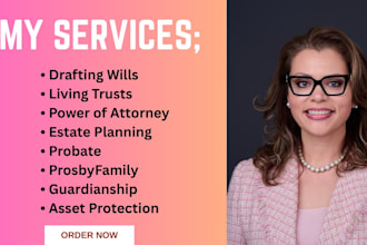 prepare complete estate planning packages with trusts and wills