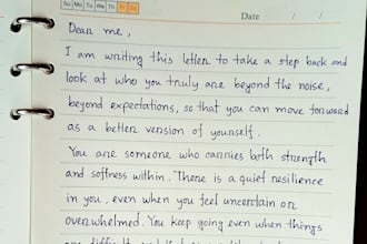 write anything with beautiful, neat and clean handwriting