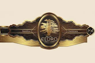 do modern cigar band, cigar label, cigar logo cigar box design