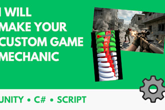 develop custom gameplay mechanics in unity