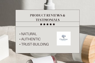 write authentic product reviews and testimonials that build trust
