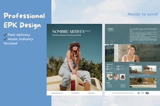 create your epk or music dossier for you