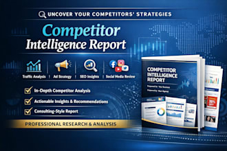 create a detailed competitor analysis and marketing strategy report