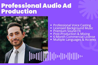 produce a professional audio ad for your audio campaigns