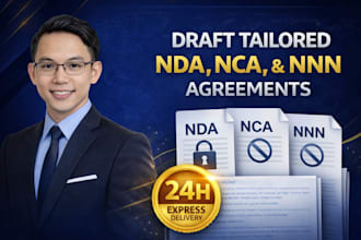 be your vietnamese lawyer to draft nda, nca, and nnn in 24h